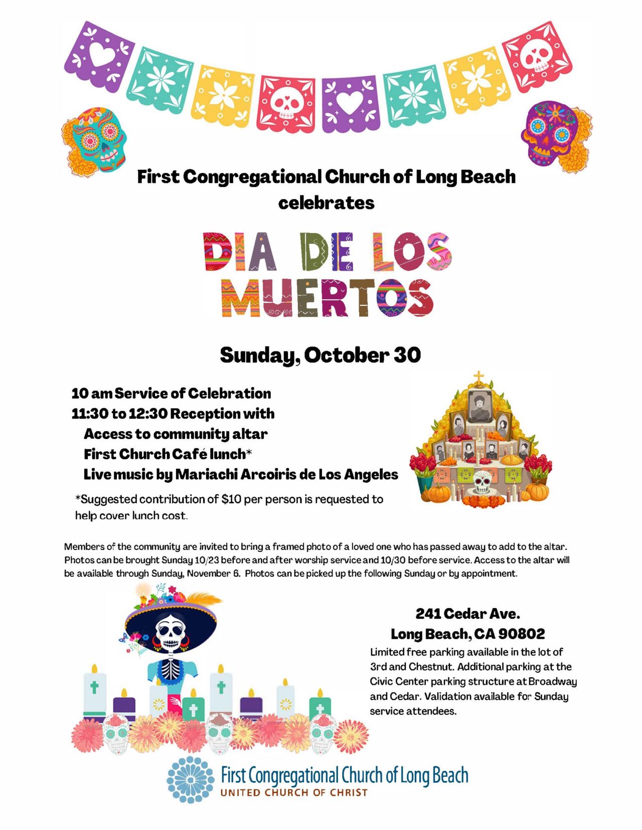 First Congregational Church of Long Beach Celebrates Dia De Los Muertos