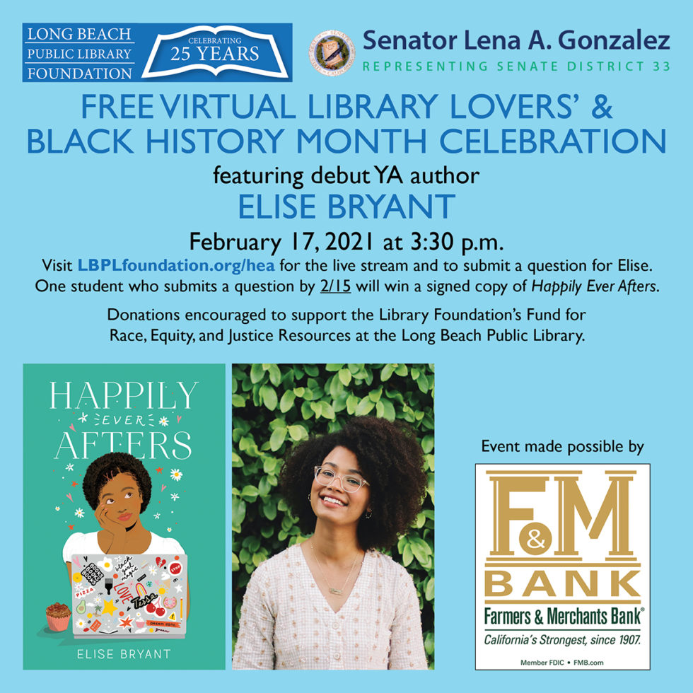 Virtual Celebration with Elise Bryant and Senator Lena A. Gonzalez ...