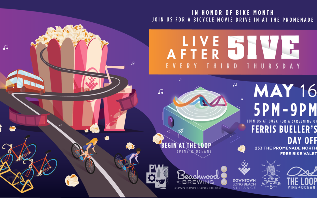 Press Release: Downtown’s Live After 5 Celebrates Bike Month With Movie Bicycle Drive-in