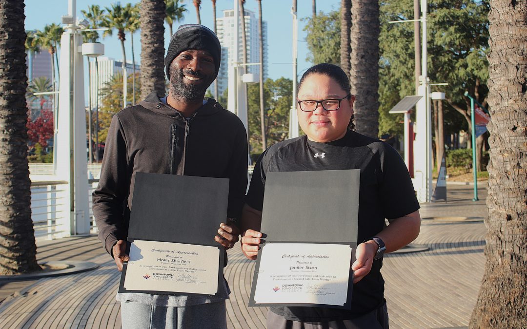 Meet the Clean & Safe Team Employees of the Quarter: Jenifer & Hollis