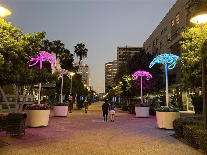 Glowing Trees? Inside the ‘Long Beach Lights’ Art Taking Over The Promenade