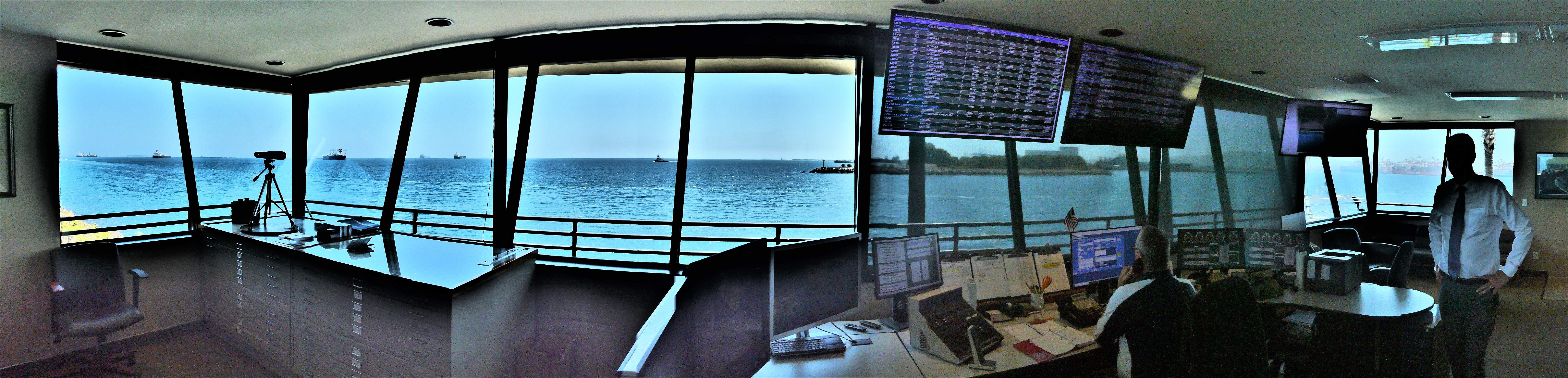 Wide view of the control room