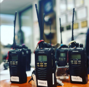 photo of walkie talkies from CSI security